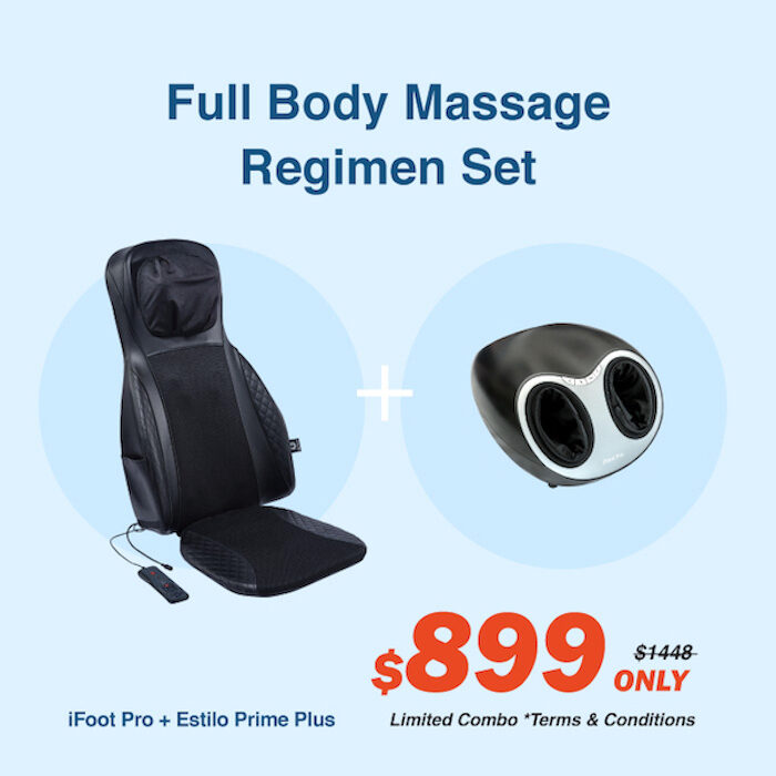 Estilo Prime Plus+iFoot Pro Back Massager & Foot Massager